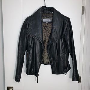 Classic! Andrew Marc Genuine Leather Motorcyle Jacket, Black, Medium!